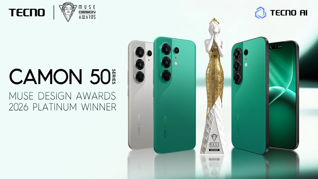 TECNO CAMON 50 Series Earns Red Dot and MUSE Design Awards 2026 for Aesthetic Innovation