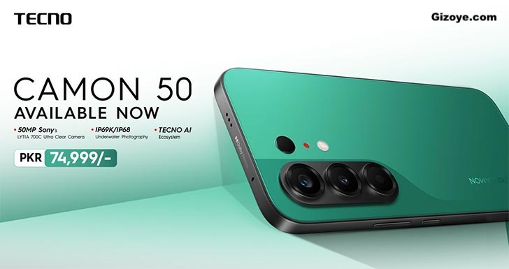 Tecno launches Camon 50 in Pakistan with underwater photography and AI tools