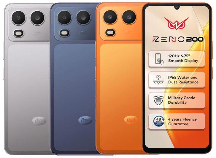 Itel Zeno 200 Debuts with IP65 Rating and 120Hz Display